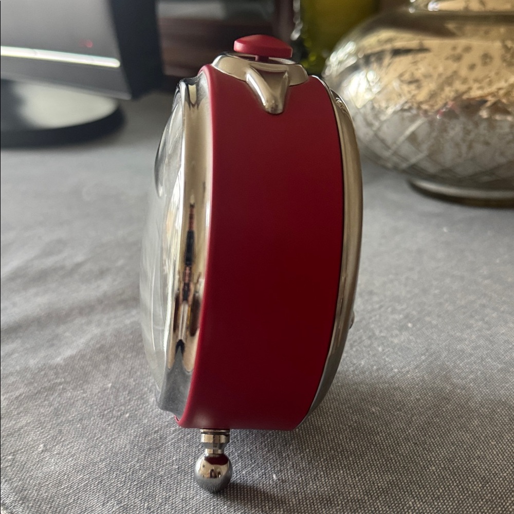 Pottery Barn Kids Red and White Retro Style Clock - Picture 3 of 7